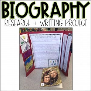 Biography Research Project | Writing Template and Lapbook