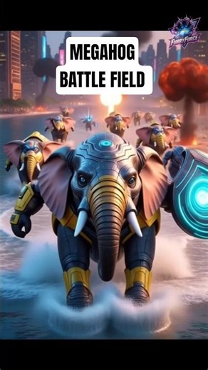 MegaHog vs Space Creatures battle #viral #youtubeshorts
