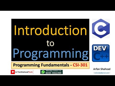 Programming Fundamentals (03)| Introduction to Programming| by Arfan Shahzad