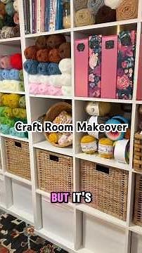 Cozy Craft Room Makeover: Basement Glow-Up #craftroomtour #makeover