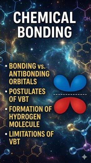 CHEMICAL BONDING #bonding vs antibonding #VBT #formation of hydrogen molecule #limitations of VBT