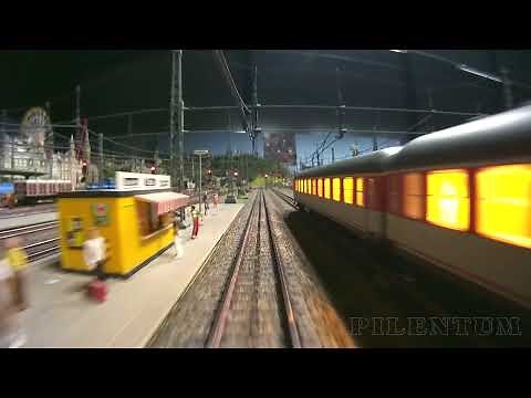 Rail Transport Modeling: Cab Ride with Märklin Model Trains on Model Railways in HO Scale