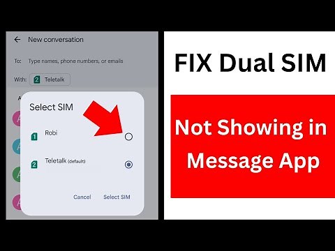 Dual SIM Option Missing from Message App | How to Change Default SIM for SMS in Android