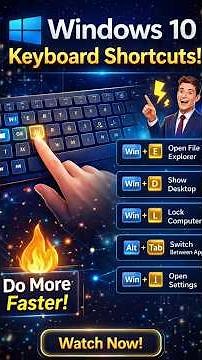 Stop Using the Mouse! Use These Windows 10 Shortcuts in One Second 😲 #youtubeshorts #short #shorts