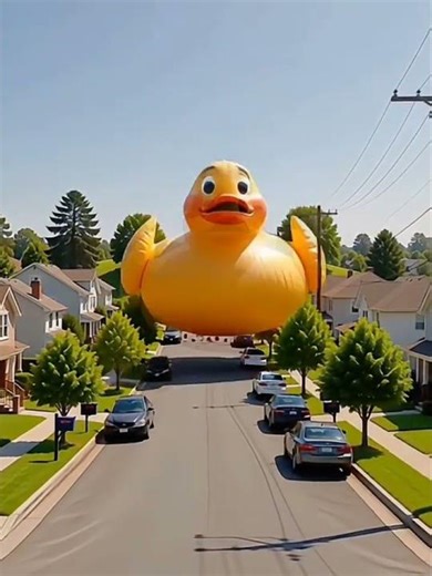 Giant Rubber Duck Rolls Down Hill! 🦆😂 Bouncy Funny Chaos | Kids Cartoon Animation