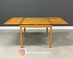 Danish Modern Oak Draw Leaf Dining Table by Ansager - Etsy