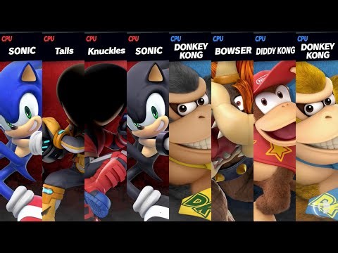 Super Smash Bros. Ultimate - Sonic The Hegehog 3 vs Godzilla and Kong A new empery