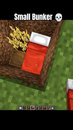 Minecraft Small Bunker 💀 #minecraft #gaming #shorts