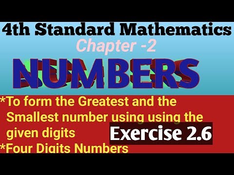 4th Standard Mathematics | Chapter-2 NUMBERS Exercise 2.6 | Complete Explanation and Solutions