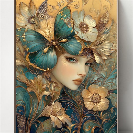 Set of 5 Butterfly Goddess Print: Itzpapalotl Aztec Mythology (digital Download) - Etsy