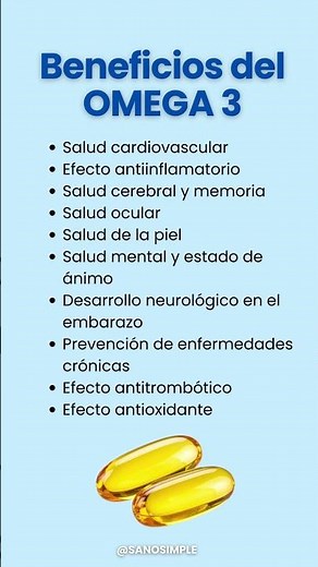 ¿Por qué los Doctores Recomiendan Omega 3? #salud #nutrición #consejossaludables
