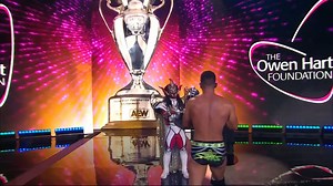 113K views · 1.9K reactions | The legendary Jushin Thunder Liger is here and Ricky Starks just ripped the #OwenHartFoundation Tournament Cup out of his hands? Watch #AEWBOTBVII LIVE on TNT! | All Elite Wrestling | Facebook