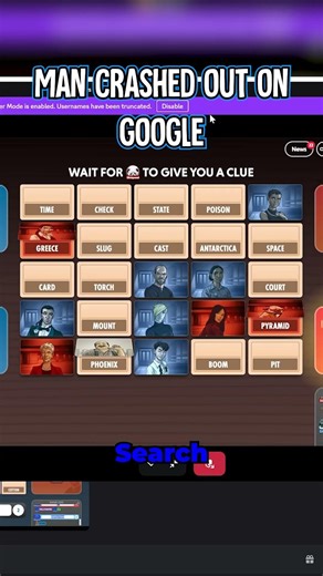 How do you crash out on search? - Codenames Funny Moments