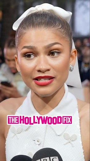 Zendaya Speaks On Having An Intimacy Coordinator At The 'Challengers' Movie Premiere In London, UK