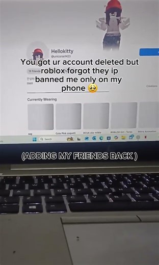 ROBLOX DELETED MY ACCOUNT