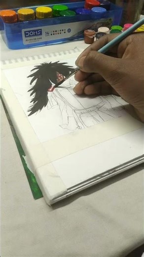 Madara uchiha.#art realistic✏️drawing #anime by the creation of the simple boy.
