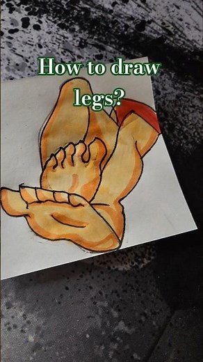 how to draw legs tutorial follow to me please🤗
