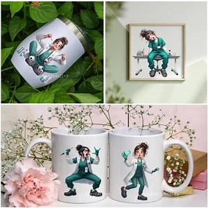 Medical Technologist Clipart, Quirky Medtech Girl Pngs, Funny Lab Life, Medtech Life, Pathology Clipart, Healthcare Planner, Crafts, Sticker - Etsy