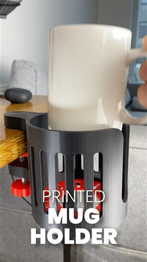MUG HOLDER🧋Never Spill Again! #3dprinting #desksetup #diy #tea #drink #safety
