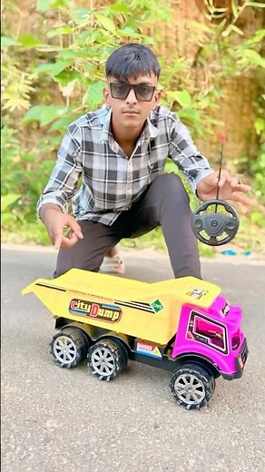 Remote control Tipper truck unboxing and ride video#shorts 🔥