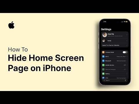How to Hide Home Screen Page on iPhone