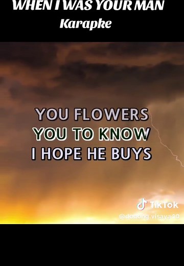 Karaoke Version of 'When I Was Your Man'