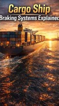The Cargo Ship Braking Explained #cargoship #brakingsystems