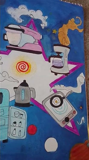 drawing on the topic of Be a Star by using BEE appliances