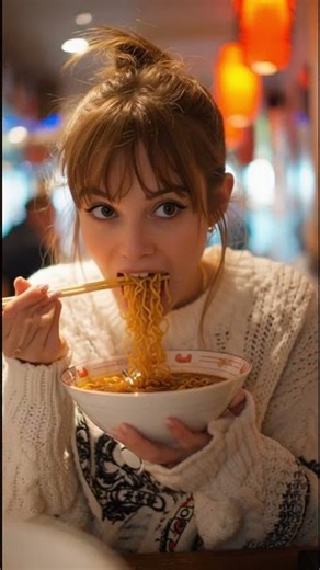 “NOODLE EATING ASMR 🍜 | Extreme Slurp Sounds | So Satisfying 🤤” ✅