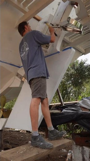 Boat building: quadrant and steering installation