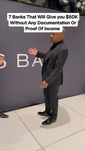 965K views · 4.7K reactions | 7 banks that will give you $50k without any documentation or proof of income  . . . #businessfunding #fundingopportunity #smallbusinessfunding #fundingexpert #businesscredit #businesscreditandfunding #businesscreditfunding #financialeducation #fundyourbusines | Alvin George | Facebook