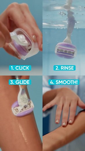 144K views · 1.7K reactions | 4 steps. Endless smooooothhh. 冀 Click. Rinse. Glide. Smooth. ✨ Smooth skin has never been this easy with Venus ComfortGlide Breeze. 朗 #MySkinMyWay #VenusSouthAfrica #VenusComfortGlideBreeze | Gillette Venus South Africa | Facebook