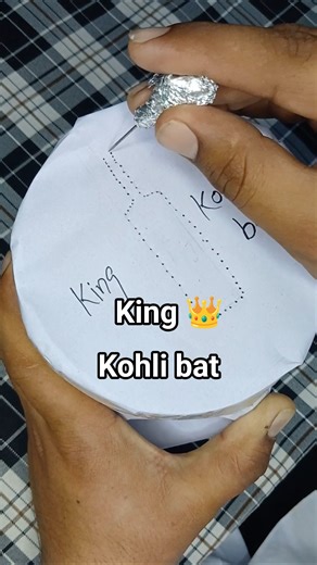 Ready for IPL 2026? Making the King’s Bat 👑🏏" #asmr #relaxing #kohli