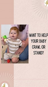 I love this activity because it can really help target specific muscles that will help your baby learn to crawl or stand! | Little Roos Pediatric Therapy and Infant Wellbeing