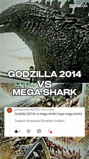 Godzilla (2014/Base) Vs Mega Shark (Sage Mega Shark/Base)