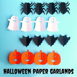 4.3K views · 89 reactions | 4 Halloween paper garland cutouts that...