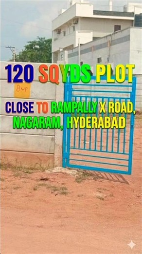 🏡120 Sqyds Plot for Sale Near Nagaram Hyderabad | Low Budget Plot 🔥