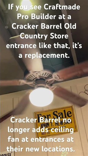 52" Craftmade Pro Builder ceiling fan running on medium