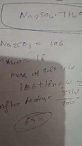 A hydrate of \mathrm{Na}_{2} \mathrm{SO} is... | Filo
