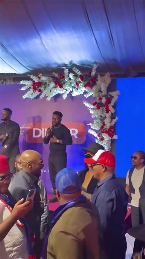 Peter Obi with 2Face Idibia at the ongoing NDC aspirant’s dinner