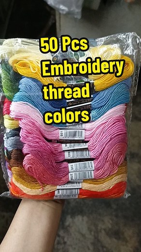 Embroidery thread colors #embroidery #embroiderythreads #thread #sewing #sewingtiktok