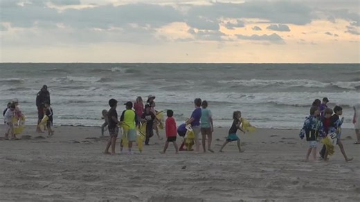 Seashore Charter Elementary School celebrates Earth Day at the beach