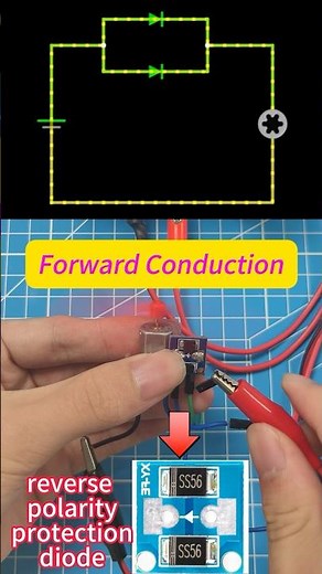 Reverse Polarity Protection Diode: Protect Your Circuit.#learn #temple #electronic #circuit