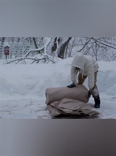 Snow Camping Adventure with Our New Air Tent