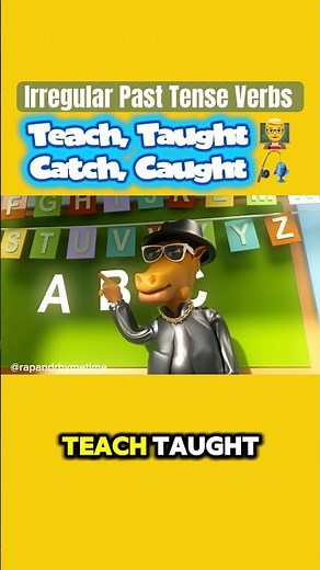 Teach, Taught, Catch, Caught 👨‍🏫🎣 | Irregular Past Tense Verbs Grammar Rap
