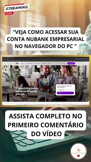 ACCESS NUBANK PJ ACCOUNT ON COMPUTER #shorts