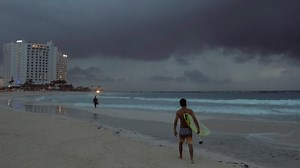 Zeta becomes a hurricane Monday and nears Mexico's Yucatan Peninsula, heading for US