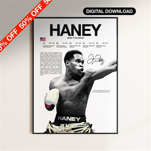 Devin Haney Poster, Boxing Wall Print, Digital Download, Boxer Poster, Mexican Boxer, Gym Poster, Boxing Room Decor, Boxing Fan Gift - Etsy