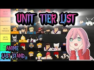[UNIT] TIER LIST ANIME LAST STAND! + TODOS CODES! | TioSussurro |