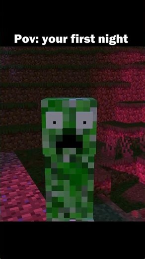 First night in Minecraft